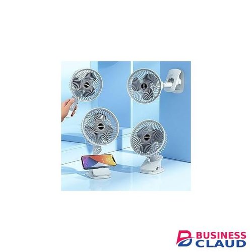 Rechargeable 3 speed (3in1) hang clamp or stand desktop fan