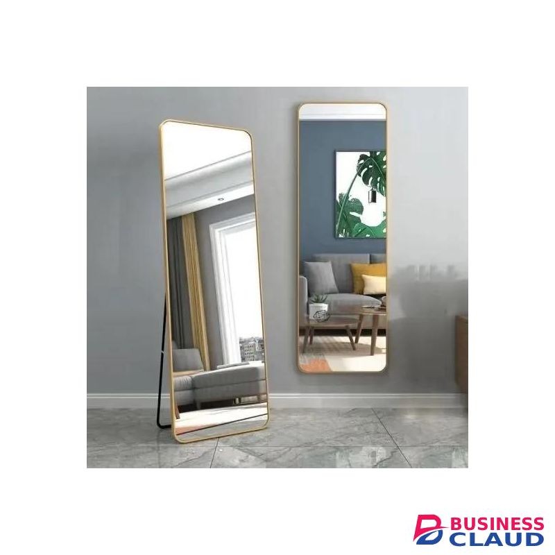 Full-Length Standing Dressing Mirror Gold