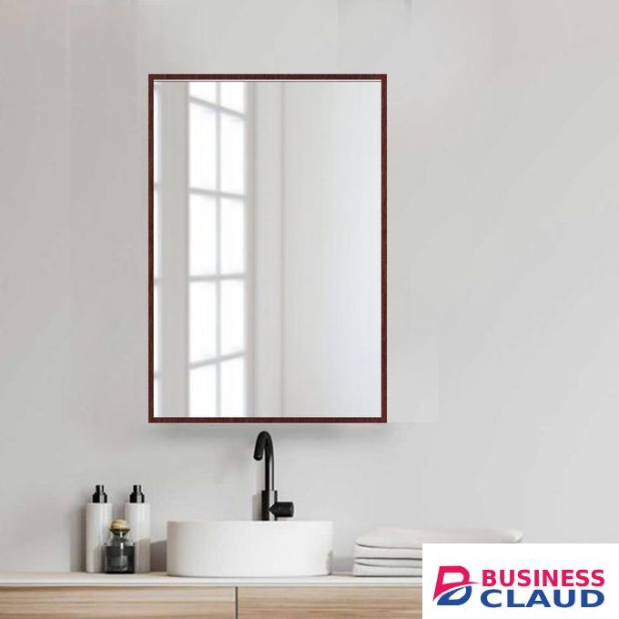 Wooden Mahogany Wall Mirror Decor Luxury, Modern, Living Room, Bedroom, Bathroom