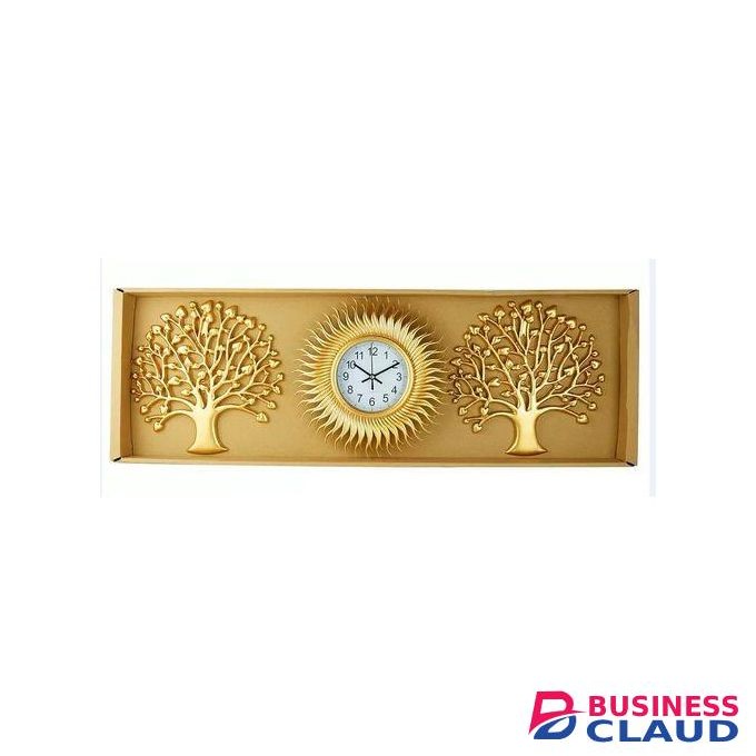 3 In 1 Circular Gold Wall Mirror Decoration