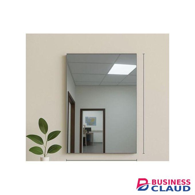 Peel and stick unbreakable square mirror