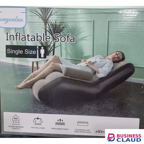 INFLATABLE SOFA RECLINING STYLISH FREE PUMP WITH ARM REST