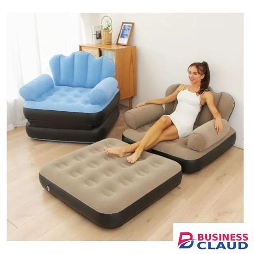INFLATABLE SOFA or BED 2IN1 sofa or bed with arm rest and manual pump