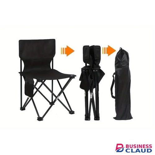 Lightweight Portable Folding Camping Chair for Hiking, Fishing, and Outdoor Adventures, Compact, Comfortable, Durable Metal Frame with Non-Slip Feet and Carry Bag for Easy Transport