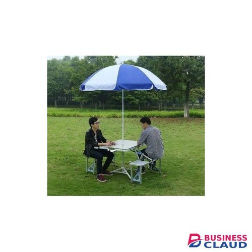 Portable Picnic/Camping Table With Seats And Umbrella