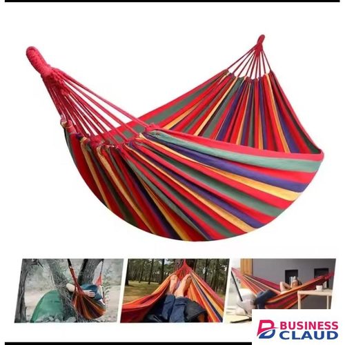 *Stripped outdoor hammock heavy load bearing can hold 2 people *