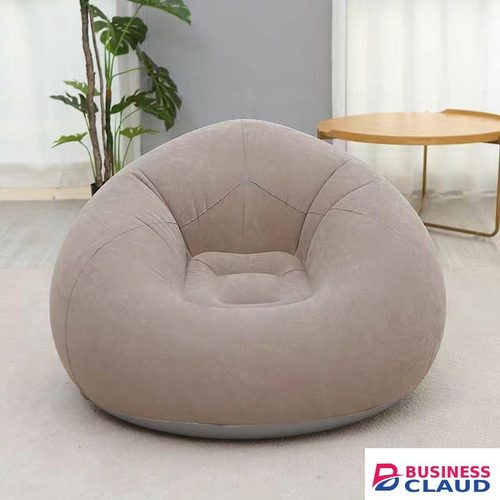 Portable Inflatable Sofa Soft Indoor Bedroom Lounge Bean Bag Chair Outdoor Camping Lazy Seat Round Single Inflatable Sofa