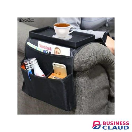 Sofa Arm Organizer – Convenient Multi-Pocket Storage Caddy For Remote Controls, Magazines & Gadgets