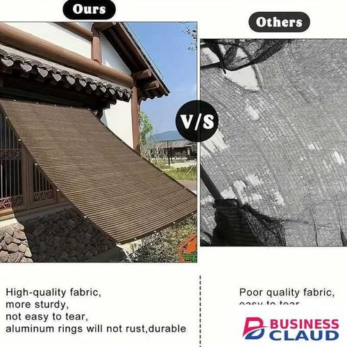 Shade netting for gardens, UV-protected fabric, suitable for patios, gardens and greenhouses