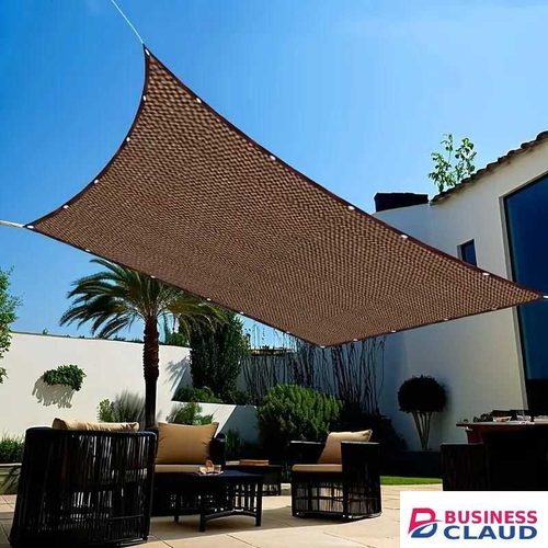 1m*2m brown sunshade net - thick and anti-aging outdoor canopy suitable for terrace, garden and camping