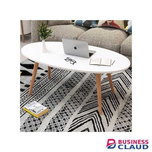 Shee Nordic Oval Coffee Tables (Unassembled)- White