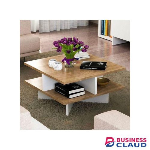 Hamilton Modern Design Coffee Table With Storage (Black and White)