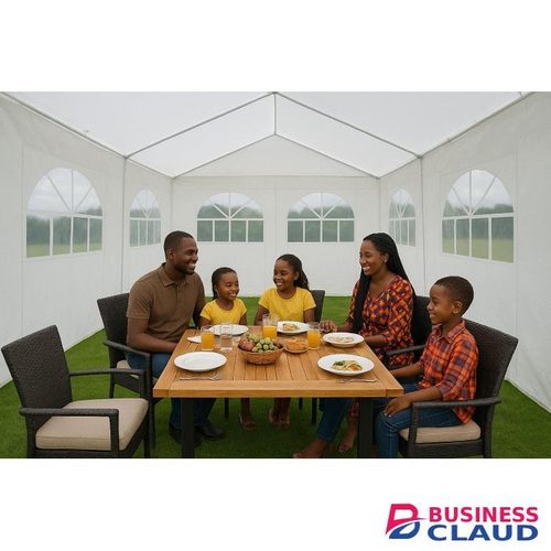 Sunjoy Canopy Tent 3m*6m*2.5m PE Outdoor Party Tent with Inserted-Pipe Frame, Sunshade Tent, Wedding & Event Tent, Rain Shelter