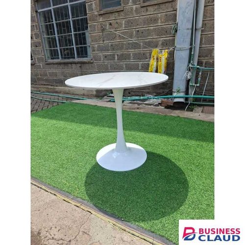 Modern White Round Pedestal Dining Table