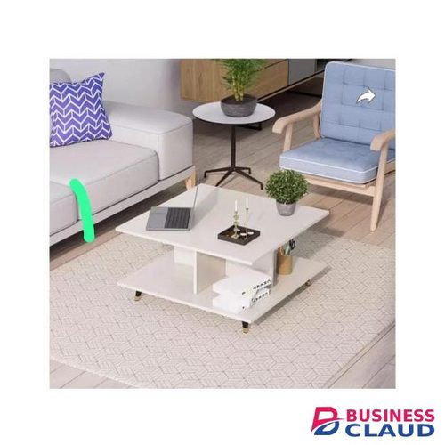 WHITE SWISS Modern Design Coffee Table With Storage