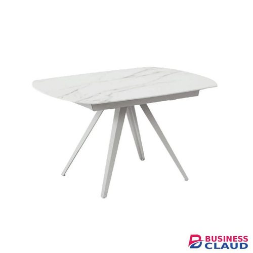 Dining Table, Ceramic Table, 4 Seater, Marble Style, Dining Table Modern, Stone Tone, Rectangular, Scratch Resistant, Stain