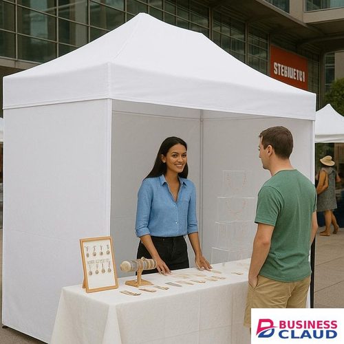 2X3 mtr Foldable Gazebo Tent with 3 Side Cover, Outdoor Canopy Tent with 3 Side Walls, popup Canopy Tent for Garden,Picnic, Medical Camp, Promotion, Camping, Event