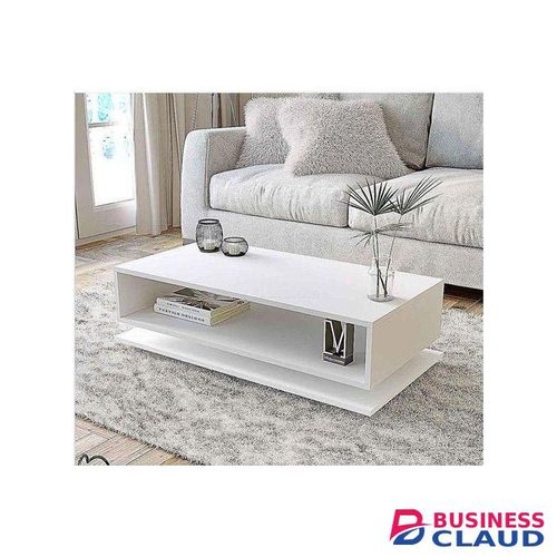 WHITE RANDAAL Wooden Coffee Table with Storage