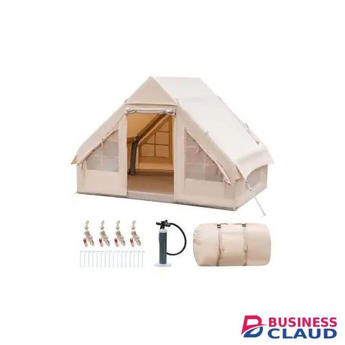 Inflatable Camping Tent with Pump, Glamping Tents, Easy Setup