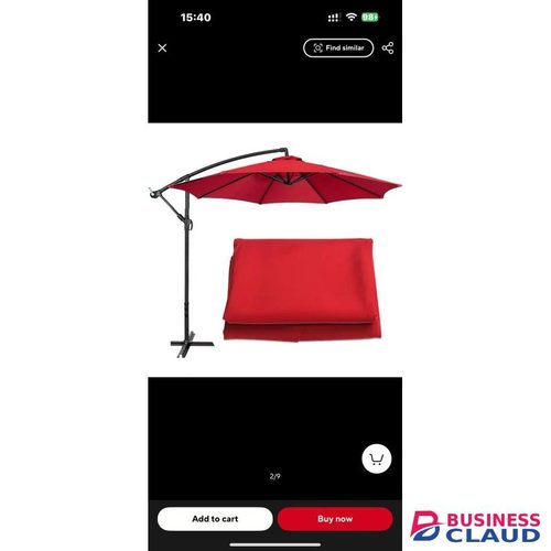 Heavy base high quality canvas outdoor umbrella