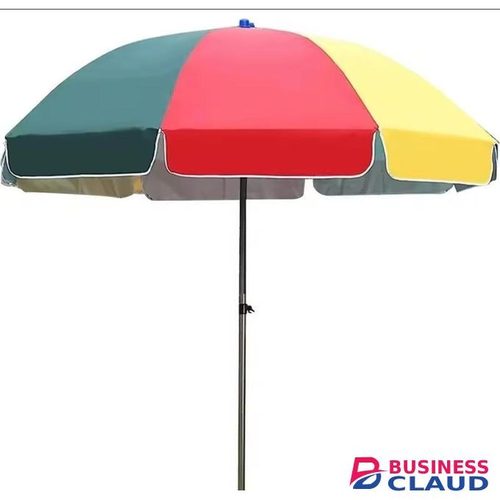 Large 200cm Vendor Umbrella – Strong Steel Pole, Multi-Color Canopy