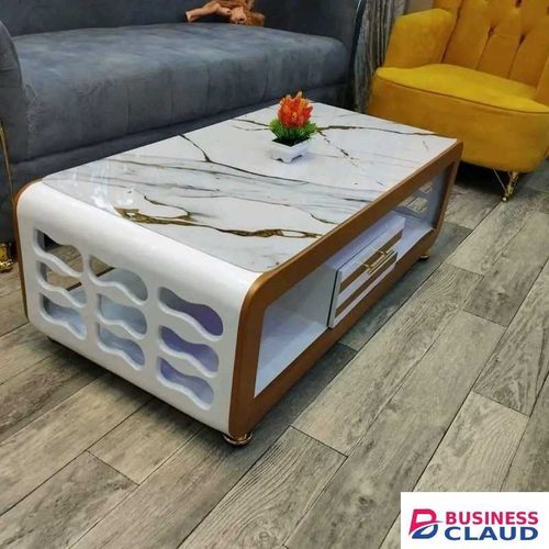 Modern 4fts by 2fts coffee tables Gold white in colour