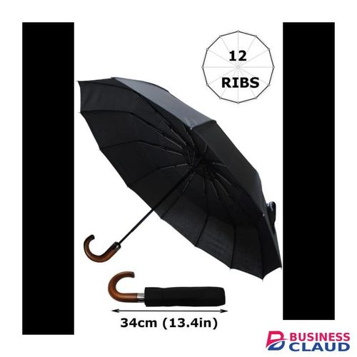 Strong Steel Frame Folding pocket Checked Umbrella