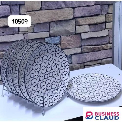 Ceramic Knife 10.5inch floral dinner plates 6pcs