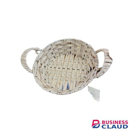 Round oval Wicker Basket with Handles