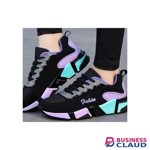 High Quality Ladies Sneakers-Black Purple