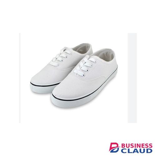 Unisex Trendy Cute Anti Stain Lace Rubber Sneakers -white
