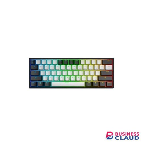 RGB Gaming Keyboard 61keys Wired Mechanical Feel 60 Percent Keyboard Dual Colour RGB Luminous Gaming Keyboard
