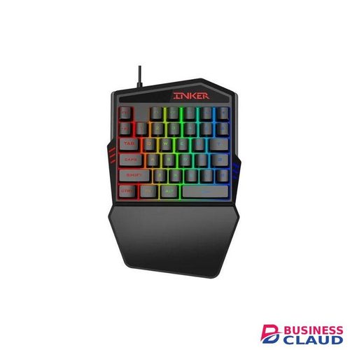 One Handed Gaming Keyboard Coloured Backlit USB Multimedia Waterproof Typewriter Mini Keyboard Computer Keyboard