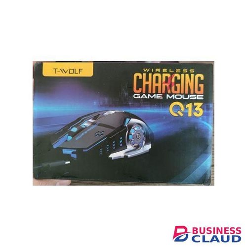 T-WOLF Q13 Wireless Rechargeable Black Gaming Mouse