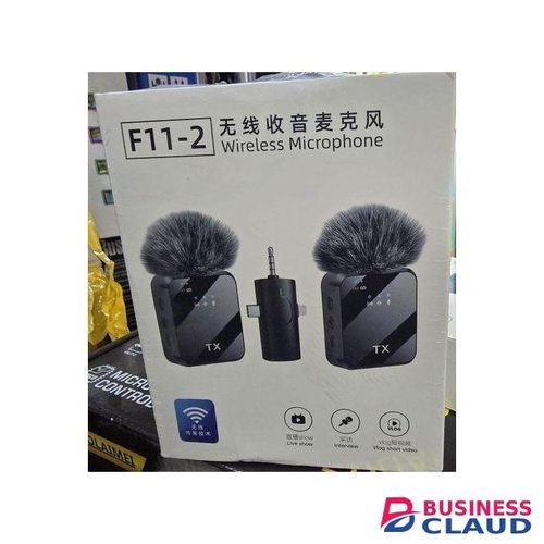 F11-2 Dual Lavalier Wireless Microphone System for Vlogging and Social Media
