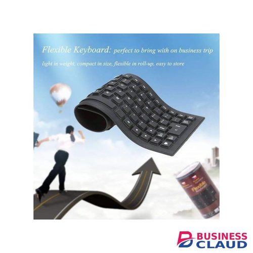 Keys Foldable Flexible Rollup USB Wired Silicone Keyboard Water-Resistant For PC Notebook Laptop Dust-Resistant