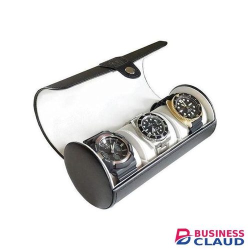 Leather Travel Watch Case - 3 Slot