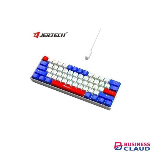 JERTECH Red switch mechanical gaming keyboard 60% mechanical keyboard for computers and ps gaming 61 keys gamers keyboard hot swap keyboard