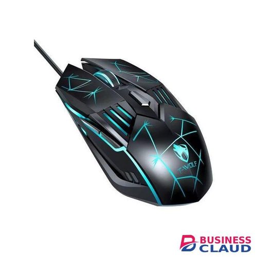 T-WOLF Wired Gaming Mouse 7 Color Backlight 6 Button
