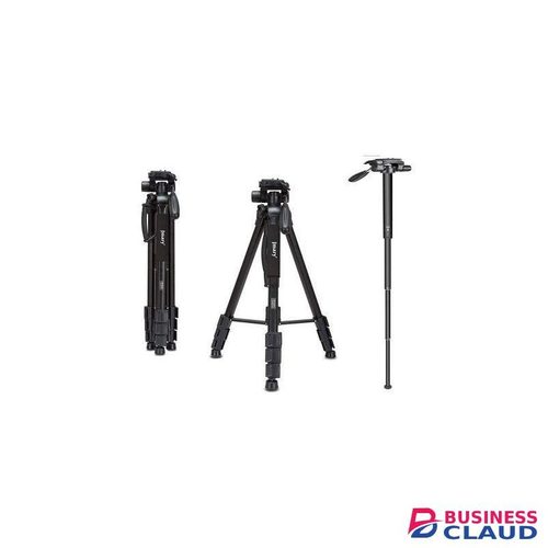 Jmary 2264 Aluminium Alloy Professional Tripod + Monopod for All DSLR Cameras - Upto 6 Feets Max Height with 3-Way Swivel Pan Head Tripod Monopod