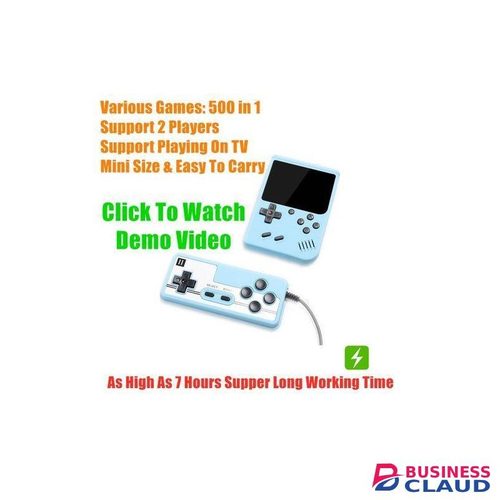 500in1 Mini Classic Games Double Game Player Game Console G BBW