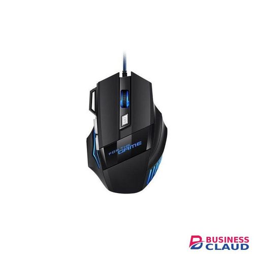 Gaming Mouse - 3600 DPI, 7 Macro Buttons, 10 Color-Changing RGB Backlight, 4 Adjustable DPI Levels - Midnight Black