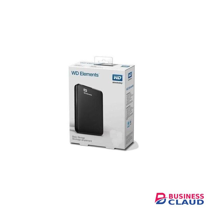 WD External Hard Disk Drive With Cable - Black
