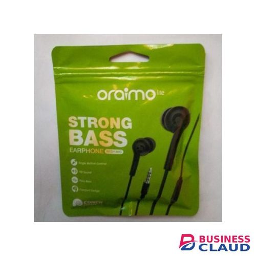 Oraimo Strong Bass Earphones With Mic