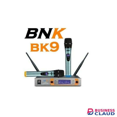 Bnk BK-9 Dual Channel UHF Wireless Microphone Set Public Address Systems Church Microphone