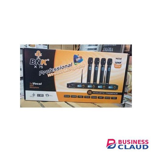 Bnk X75 Four professional wireless microphones