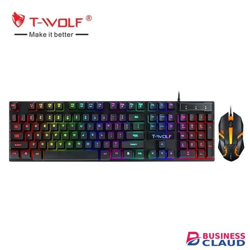 Wired gaming keyboard and mouse combos, TF200 USB mechanical keyboard and mouse set game characters computer Keyboards in Kenya for sale in Kenya-for-sale