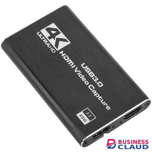 Portable audio and video capture card HDMI Ultra HD 1080p 60fps with HDMI loop out technology
