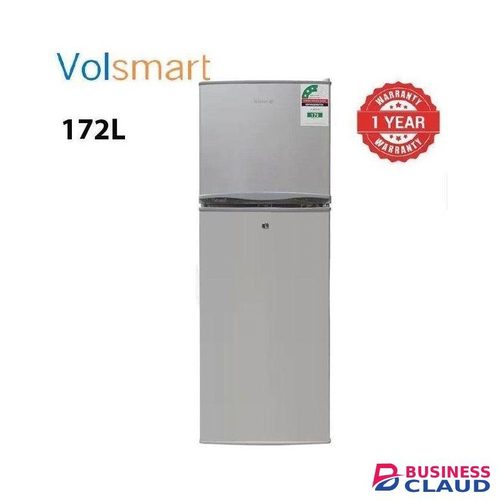 VOLSMART Fridge 172L, Freezer Energy Saving Double Doors Refrigerator VL-BCD172+FREE FRIDGE GUARD