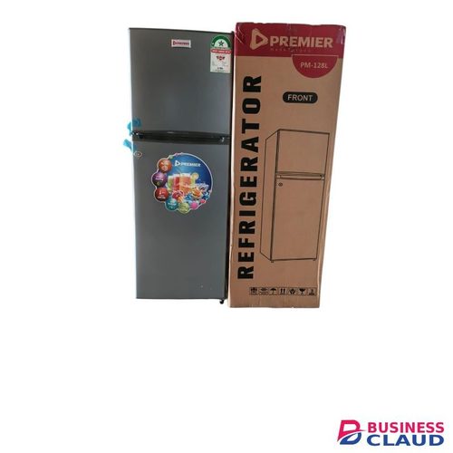 Premier 128L Double Door Refrigerator Direct Cool Top Freezer Fridge